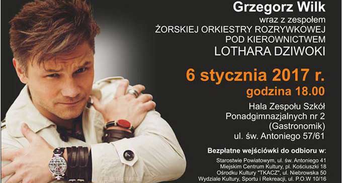 Grzegorz Wilk na Koncercie Noworcznym w Tomaszowie