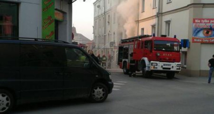 Pożar w mieszkaniu na Polnej