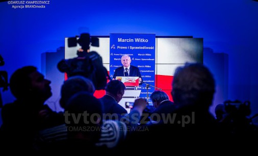Jarosław Kaczyński wsparł w Tomaszowie Marcina Witko