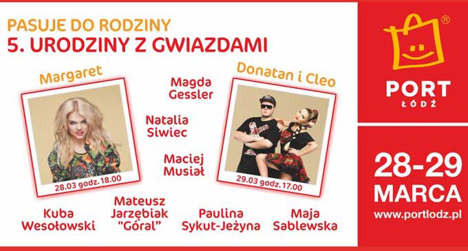 Magda Gessler, Maciej Musiał, Margaret i wiele innych gwiazd na 5. urodzinach Portu Łódź