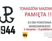 Tomaszów Mazowiecki pamięta. Uroczystości w rocznicę wybuchu Powstania Warszawskiego