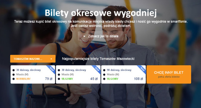 Bilety okresowe MZK przez Internet i na telefon