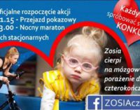 Ty też możesz pomóc małej Zosi Rumińskiej! Przyjdź w sobotę na charytatywny maraton w centrum miasta