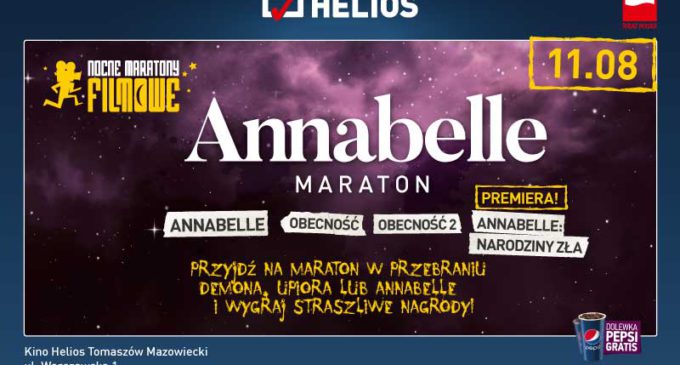 Maraton Annabelle w kinie Helios Tomaszów