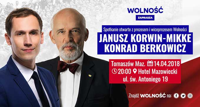 Spotkanie z Januszem Korwin-Mikke w Tomaszowie Mazowieckim