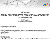Zapraszamy na Forum Gospodarcze Powiatu Tomaszowskiego