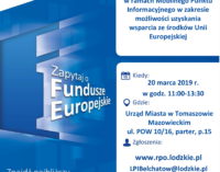 Fundusze Europejskie. Bezpłatne porady w Urzędzie Miasta