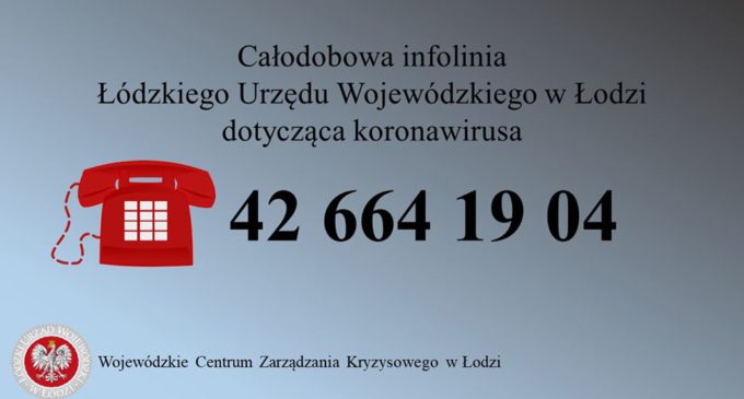 Całodobowa infolinia w sprawie koronawirusa dla mieszkańców województwa łódzkiego!