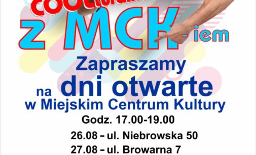 Coolturalne Show z MCK-iem – przyjdź na dni otwarte