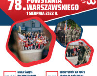 78. rocznica wybuchu Powstania Warszawskiego. Obchody w Tomaszowie Mazowieckim