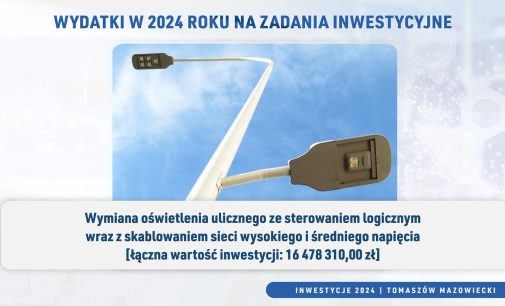 Inwestycje w Tomaszowie na 2024 rok!